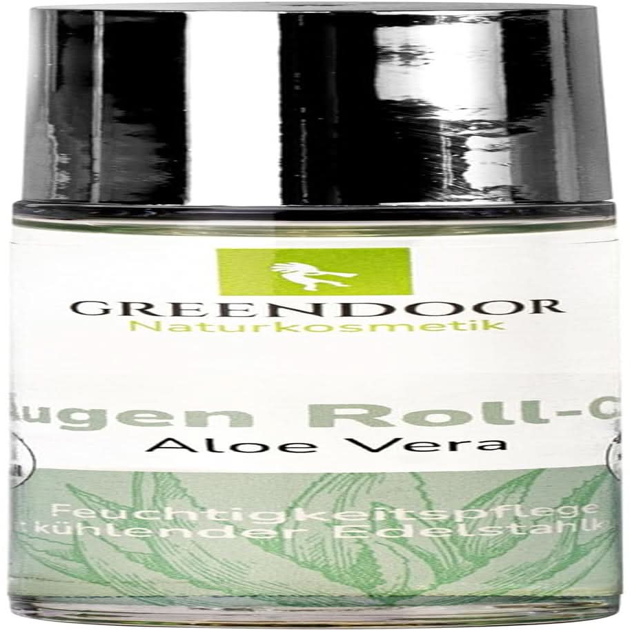 GREENDOOR Eye Roll-On Aloe Vera, sérum contour des yeux naturel anti-rides, 10 ml Cosmétiques et Beauté Naty Shop