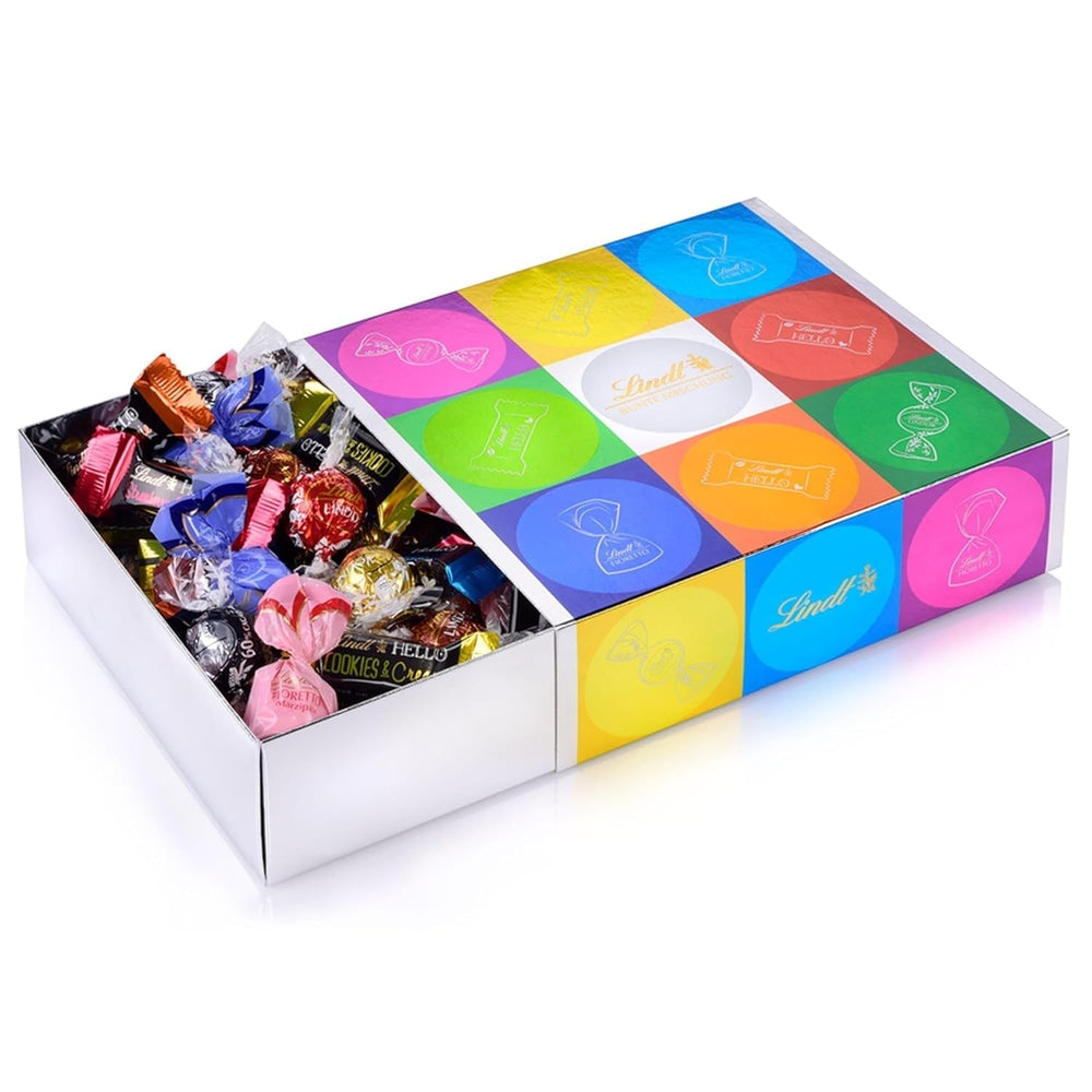Lindt Chocolate LINDOR Home Office Box, diverses quantités et modèles Naty Shop Bonbons au chocolat 815 grammes Mélange multicolore