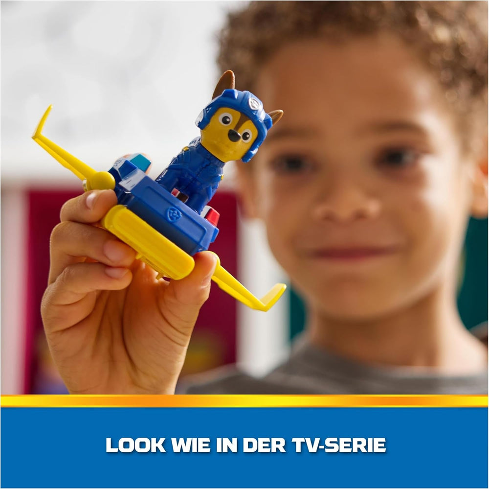 PAW PATROL Chase Action Pup Mini avion de sauvetage avec ailes pliantes, jouet pour enfants de 3 ans, figurines d'action Naty Shop