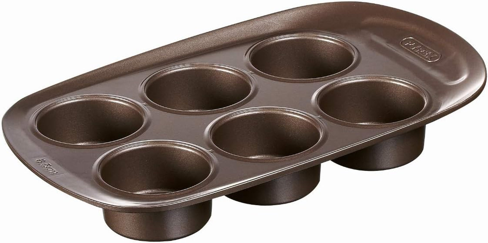 Pyrex BANDEJA 6 MAGDALENAS ASYMETRIA PX Muffinförmchen, Metall, Bunt, 6 Magdalena Moules et plaques pour pâtisserie Naty Shop 6 Magdalena