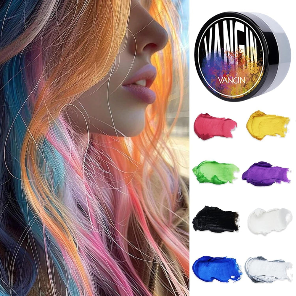 Teinture capillaire temporaire verte, ton de cheveux coiffant pour hommes femmes, pommade capillaire naturelle, cire de teinture capillaire pour fête, cosplay et Halloween, Noël, teinture capillaire temporaire en crème (100 g, vert) Naty Shop