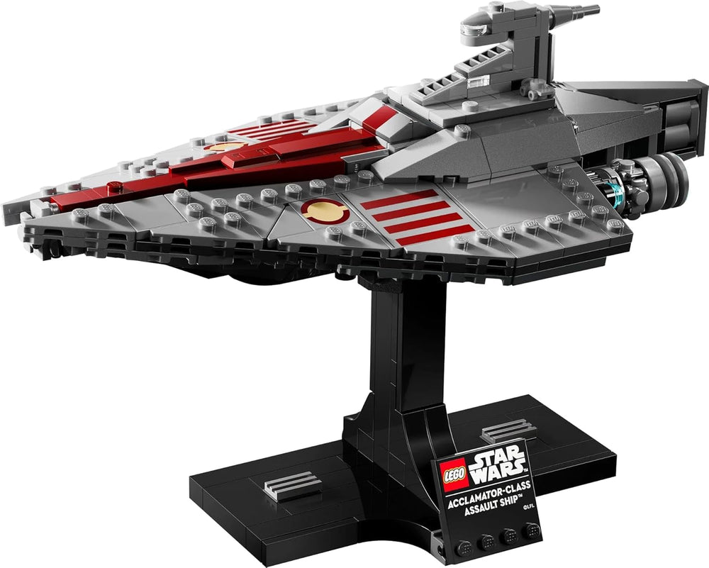 LEGO Star Wars 75404 Navire d'assaut de classe Acclamator de l'Attaque des clones - Vaisseau à collectionner, à construire et à exposer - Ensemble de construction fantastique - Cadeau pour les fans adultes et adolescents Jeux de construction Besuche den LEGO-Store