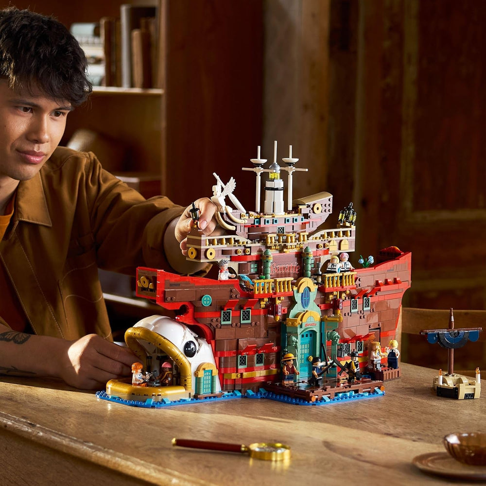 LEGO ONE PIECE - Baratié, das Schwimmende Restaurant - Bauset für Erwachsene - Modellbau mit detailliertem Innenraum sowie 10 Minifiguren inkl. Luffy, Nami & Sanji - Anime Geschenk für Fans - 75640