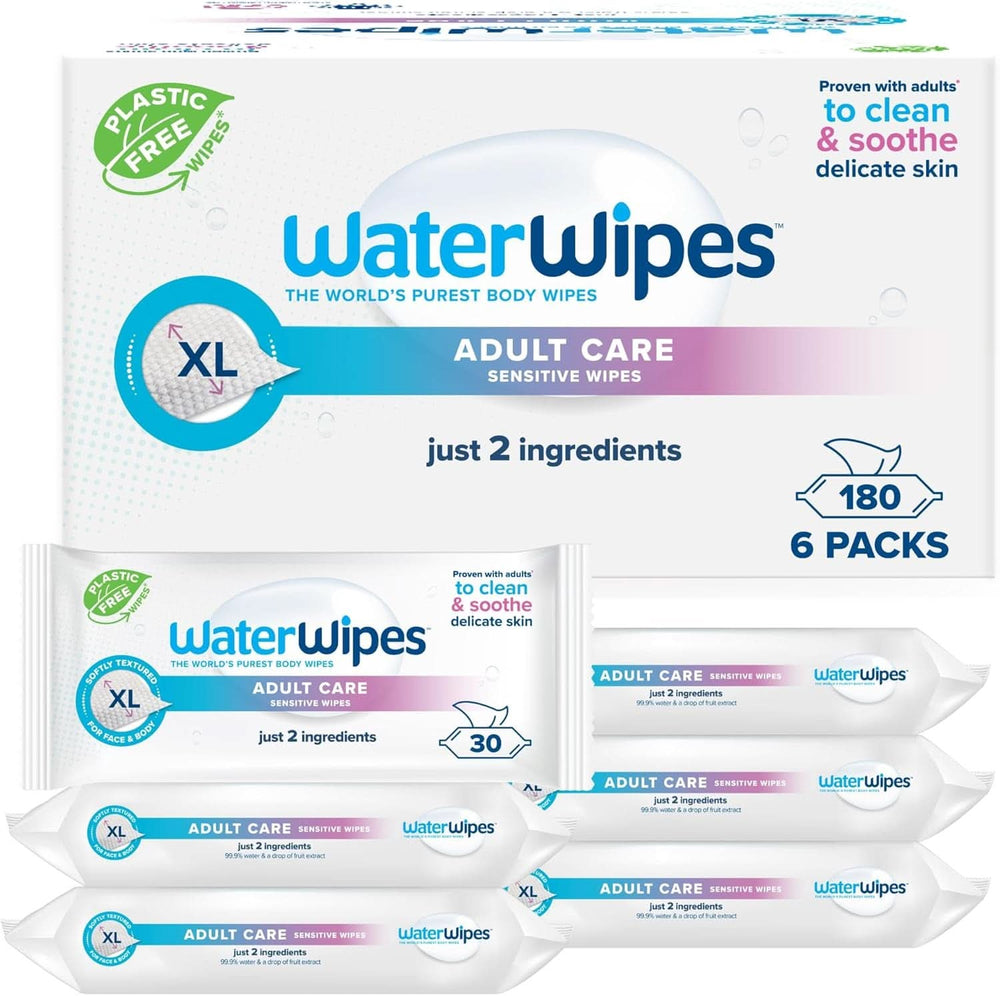 Waterwipes Lingettes hydratantes et nettoyantes pour bébé à 99% d'eau et d'extrait d'aloe vera Lingettes humides visage et corps Naty Shop