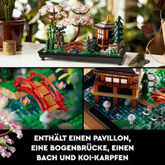Lego Icons Garden Of Silence - Ensemble de jardin botanique zen pour adulte avec fleurs de lotus - Décoration de bureau d'inspiration japonaise personnalisable - Cadeau pour femme et homme 10315 Jeux de construction Besuche den LEGO-Store