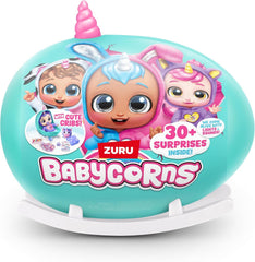 Babycorns Seria 1 de ZURU Păpușă Magică Pisică (Mac) cu Accesorii, Jucărie Surpriză Despachetare pentru Copii, Fete