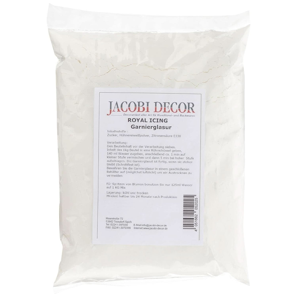 Cake Company Royal Glaçage, 1 kg, glaçages et décorations sans gluten Naty Shop