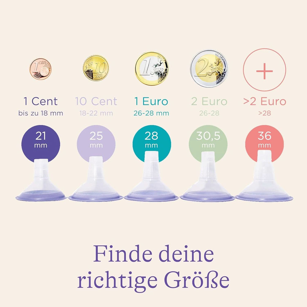 Lansinoh tire-lait avec accessoires d'aspiration - taille S (21 mm), 2 pièces Accessoires d'alimentation et d'allaitement Bebe Naty Shop