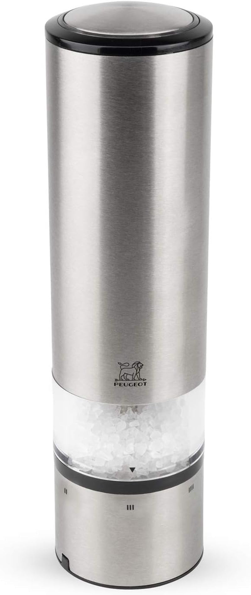 Ensemble moulin à poivre/sel électrique PEUGEOT Elis Sense, hauteur : 20 cm, acier inoxydable, argent Moulins et trancheuses Naty Shop Salzmühle