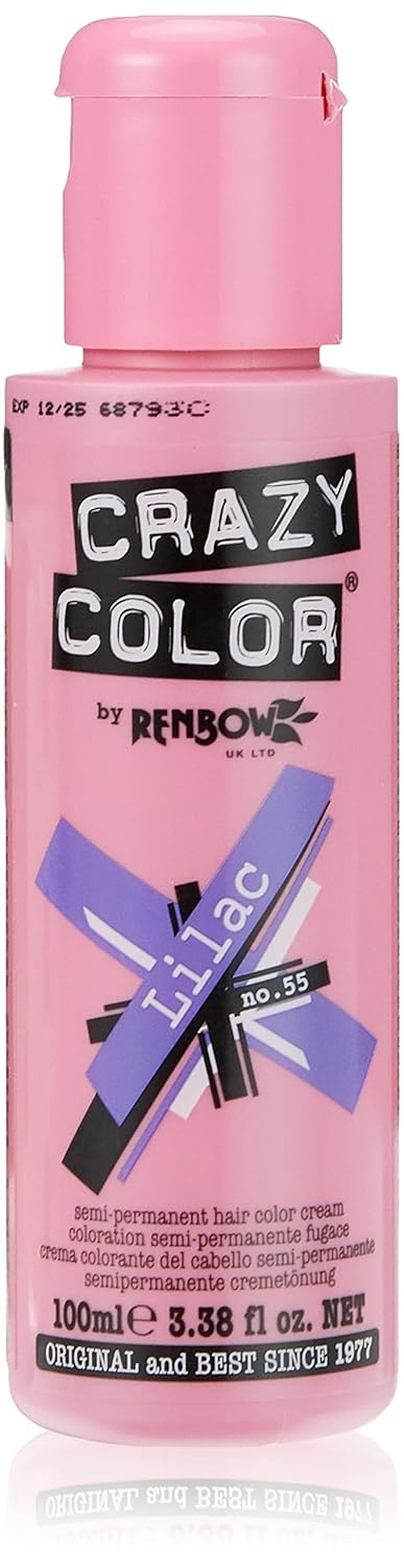 Crème colorante semi-permanente UV GO TOXIC, 100 ml (1 paquet) Teinture capillaire Naty Shop 55 Lilas 100 ml (1 paquet)