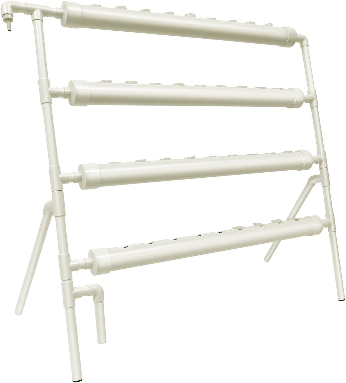 Système hydroponique, kit de culture hydroponique en tour, support de jardinière à 4 niveaux avec 36 trous de plantation, systèmes de culture de plantes sans sol pour jardin, bureau et autres espaces intérieurs et extérieurs