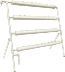 Système hydroponique, kit de culture hydroponique en tour, support de jardinière à 4 niveaux avec 36 trous de plantation, systèmes de culture de plantes sans sol pour jardin, bureau et autres espaces intérieurs et extérieurs