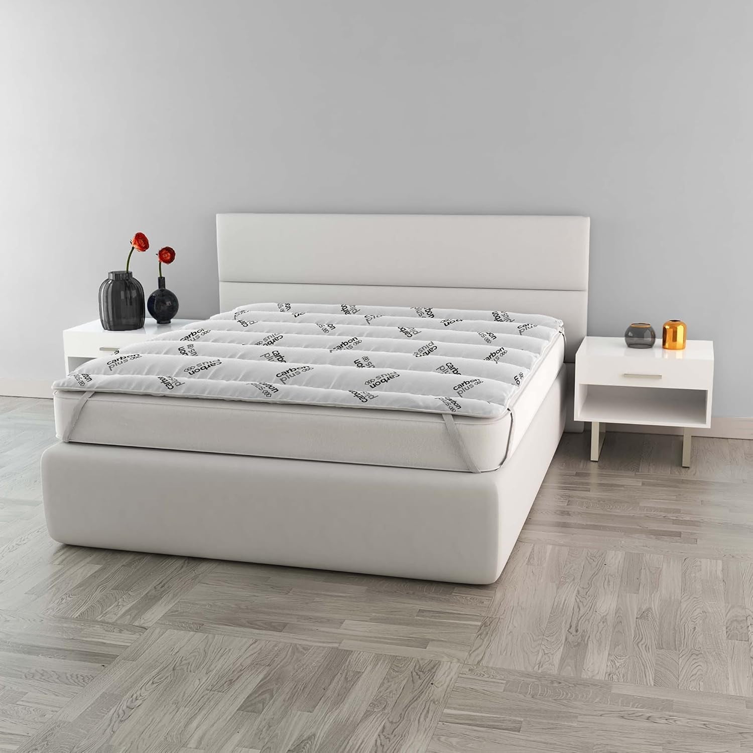 MB Home Italia, Topper, Thermocontrol, Double 160X195 Cm Couettes et couettes Naty Shop Double 160X195 Cm Charbon