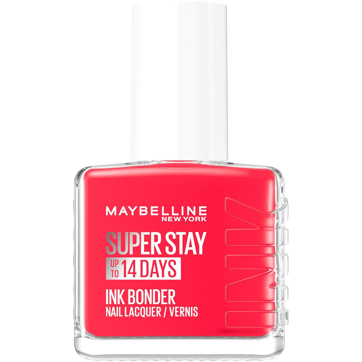 Maybelline New York Super Stay Ink Bonder 490 Hot Salsa Vernis à ongles longue durée pour des ongles forts et une couleur intense, 12,3 ml