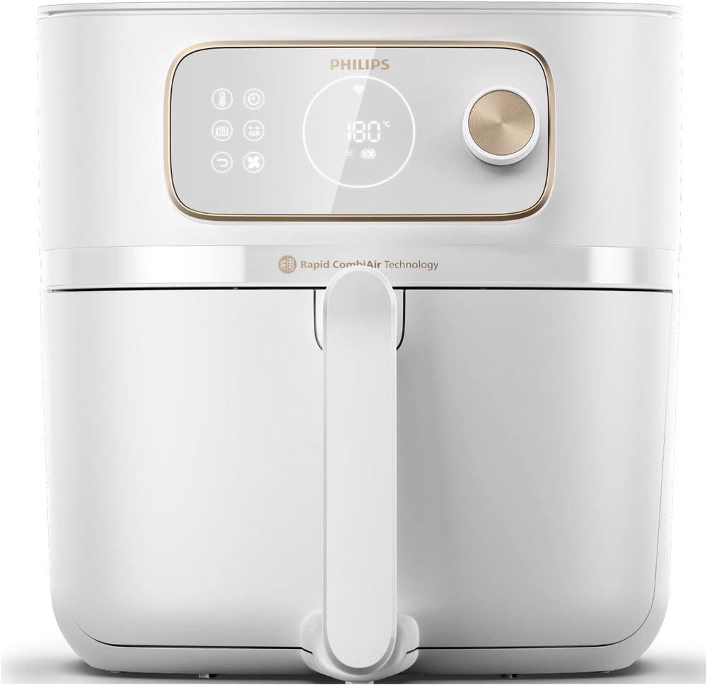 Philips 3000Er Airfryer XL - Technologie Rapid Air, friture avec jusqu'à 90 % de graisse en moins, capacité 1,2 kg, 6,2 litres, écran tactile Appareils Naty Shop Weiß Connexion sans fil avec autocook 8,3 L