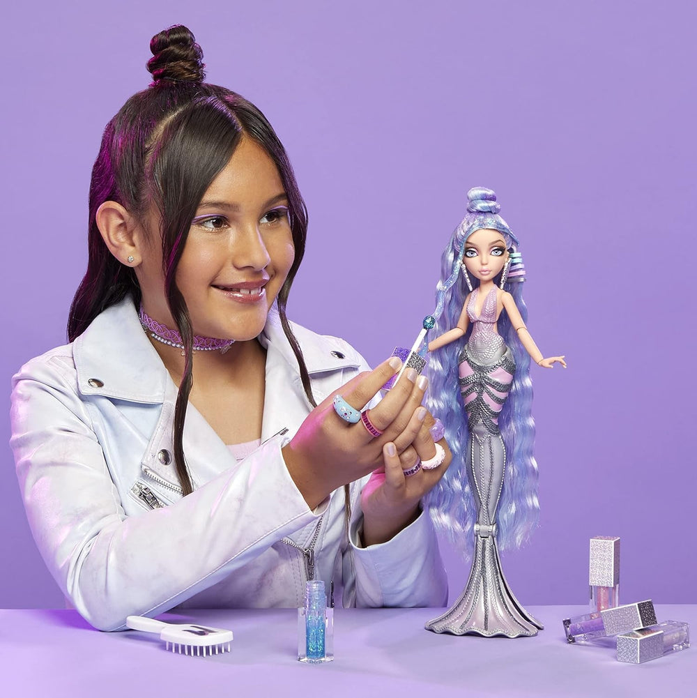 Mermaze Mermaidz - ORRA - Meerjungfrauen Puppe mit Farbwechsel-Funktion und Buntem Haar - Inkl. Glitzer-Haargel und Accessoires zum Stylen und Frisieren - Zum Sammeln - Für Kinder ab 4 Jahren