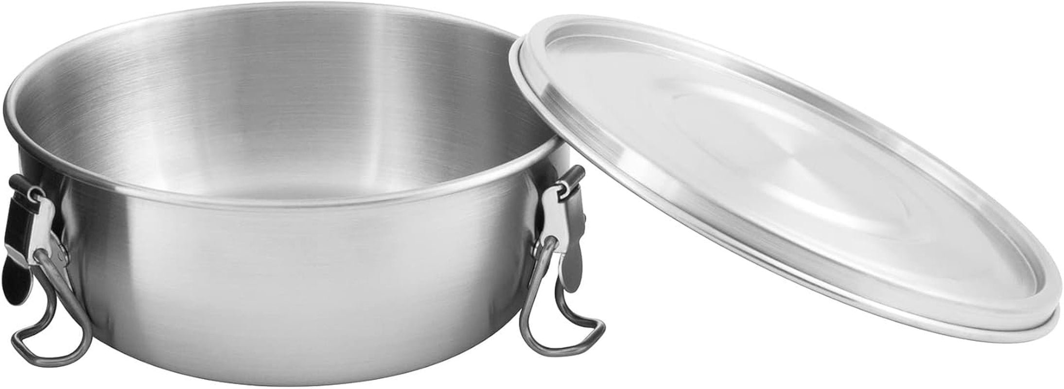 Tatonka Food Bowl - Récipient / bol alimentaire en acier inoxydable - Avec couvercle, clips de fixation et échelle de volume - Volume 0,5L / 0,75L / 1L Boîtes de conservation alimentaire Naty Shop 0,5 litre