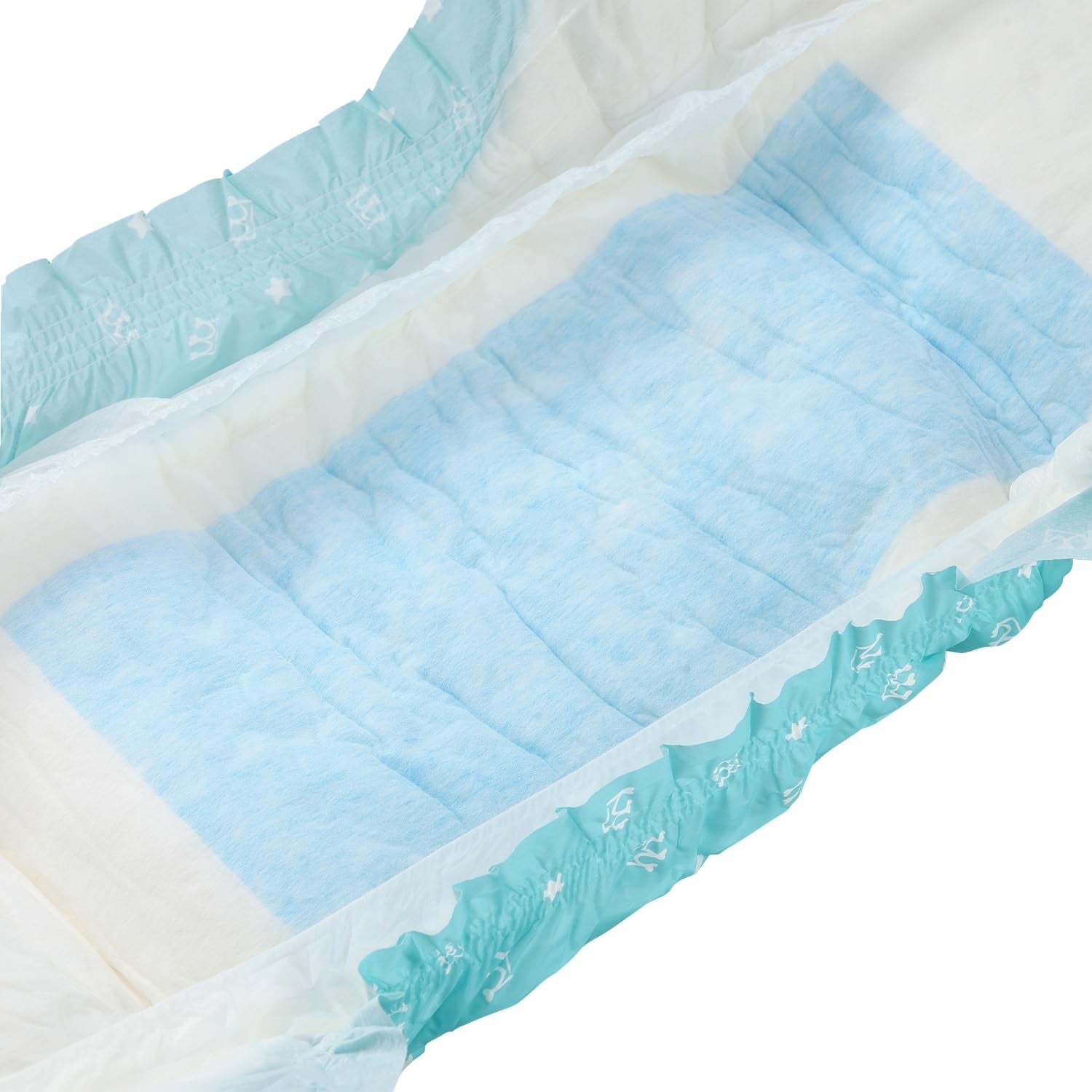 CutiePlusU Lot de 2 couches jetables pour incontinence avec rabats pour femmes et hommes, absorption maximale pendant la nuit – Petit Prince (moyen 71-96 cm)