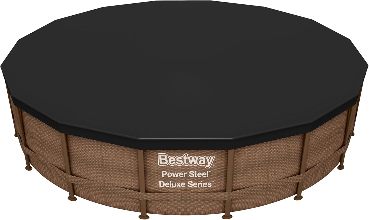 Prelată Bestway din PVC Ø 493 cm, neagră, rotundă