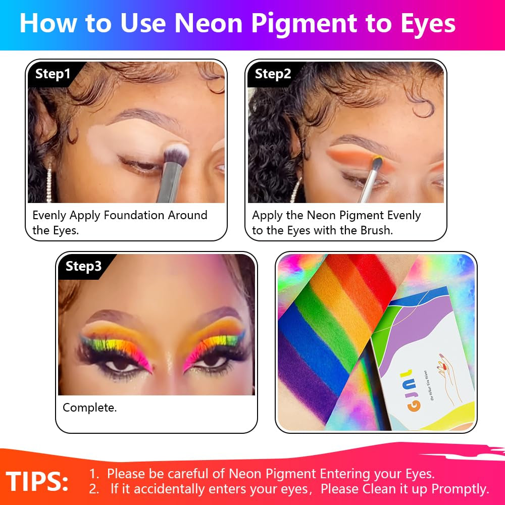 Pulvérisateur de pigments de phosphore néon pour ongles, 12 couleurs, poudre de paillettes pour ongles, maquillage Halloween, décoration de maquillage, Nail Art, pigments de couleur