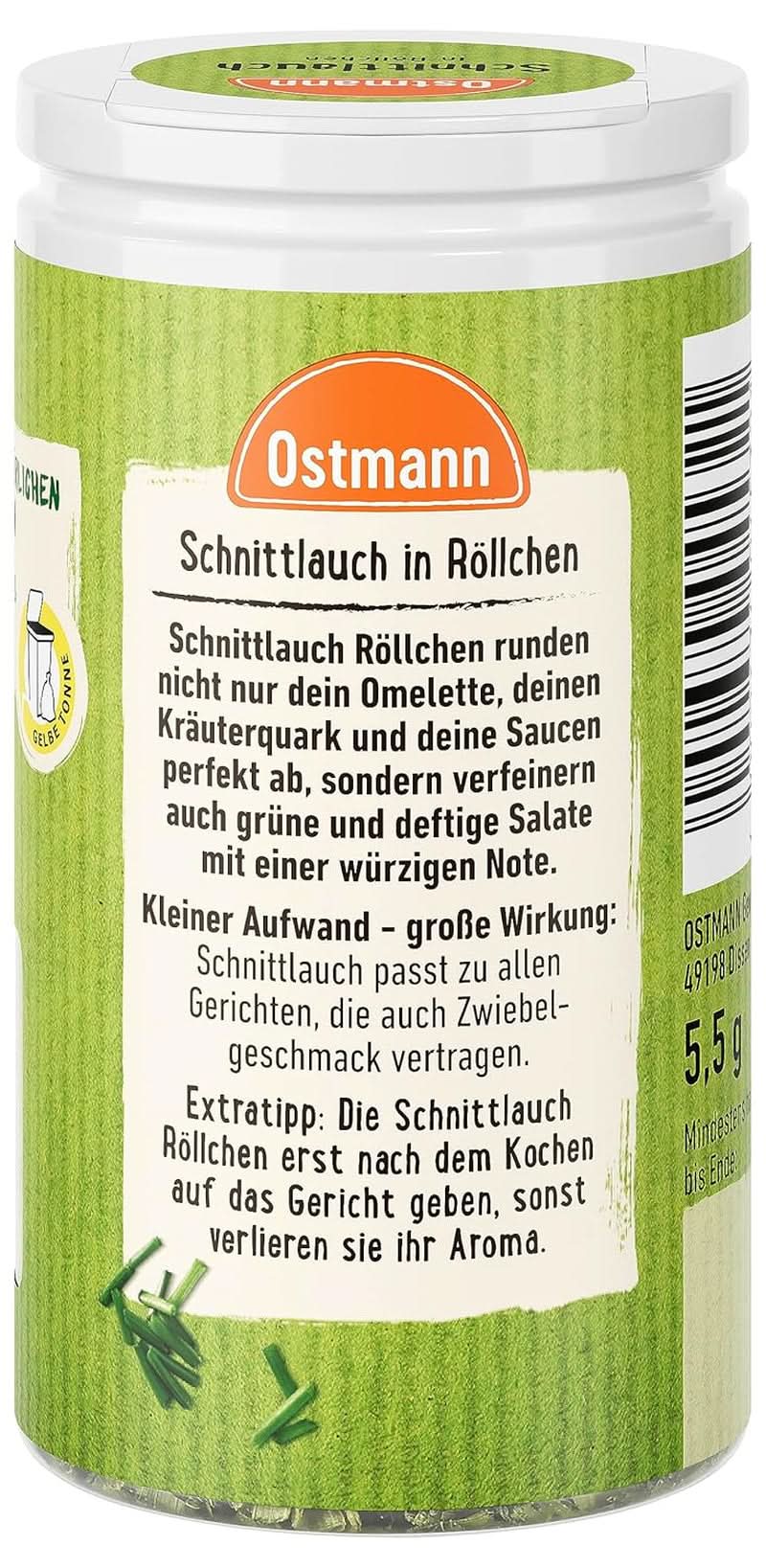 Ciboulette Ostmannm en rouleaux (le design de l'emballage peut varier) Condiments Naty Shop