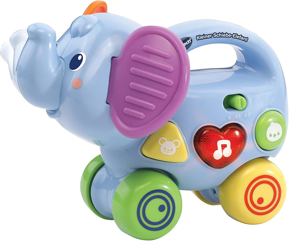 Vtech Baby Little Pushing Elephant - Jouet interactif à pousser et à jouer - Avec chansons, mélodies, phrases et sons - Pour les enfants âgés de 6 à 36 mois Bebe Naty Shop Toys Default Title