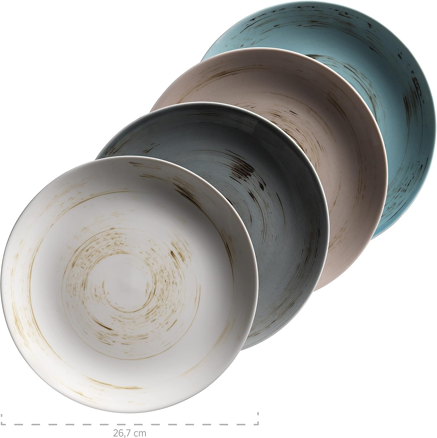 MÄSER 931526 Set de veselă premium Derby pentru 4 persoane Seturi vesela masa Naty Shop