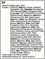 Nouilles instantanées Allgroo Udon - Miso, soupe Udon, épicée, aromatique, préparation rapide - contient 3 portions - 1 x 690 g