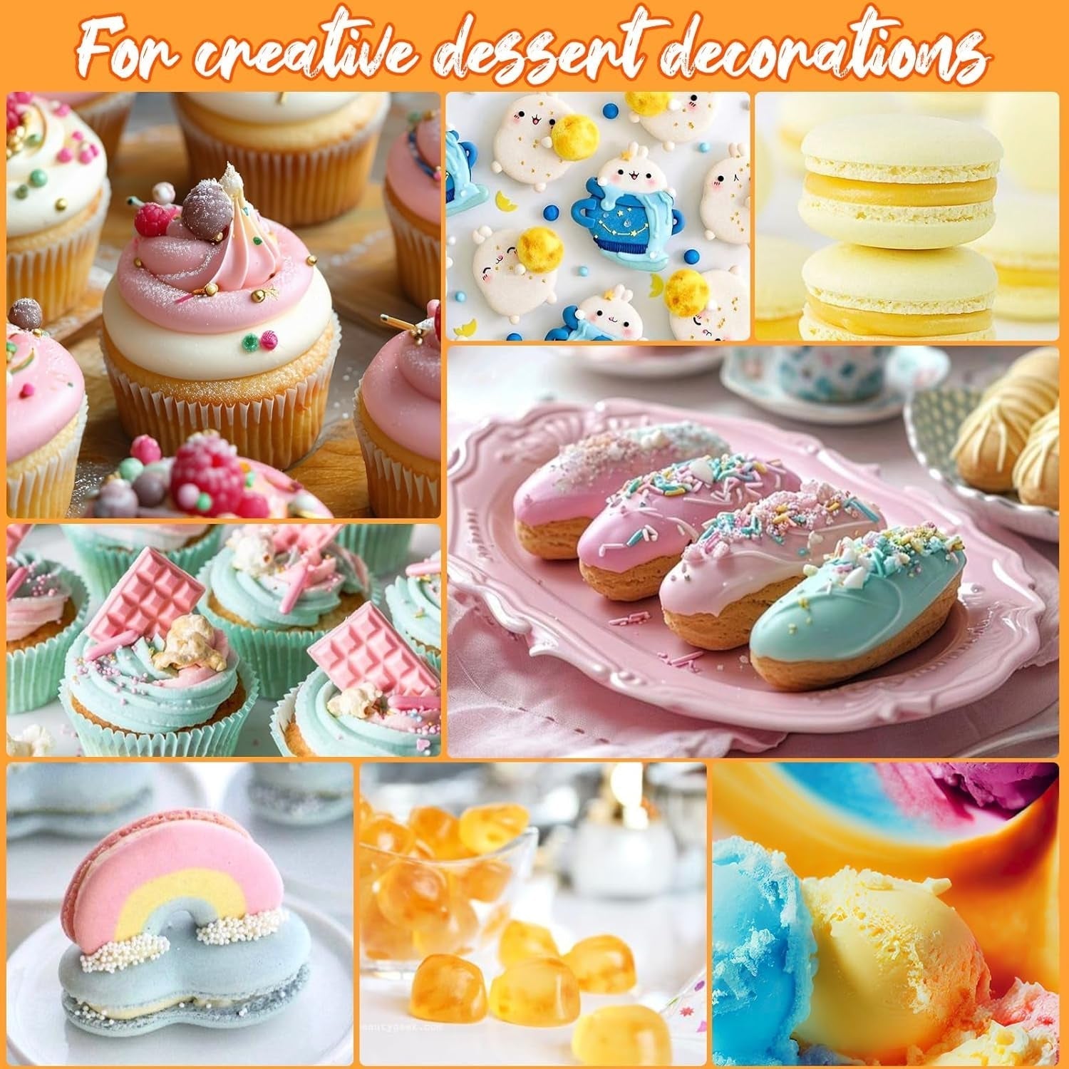 Set de colorants alimentaires liquides 12 x 12 ml Naty Shop