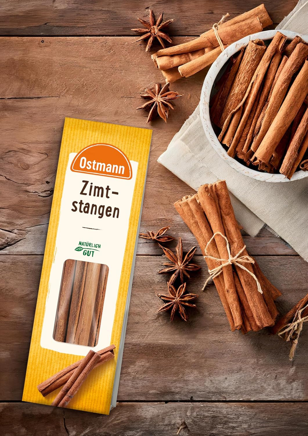 Ostmann Gewürze Zimtstangen, 4 pièces