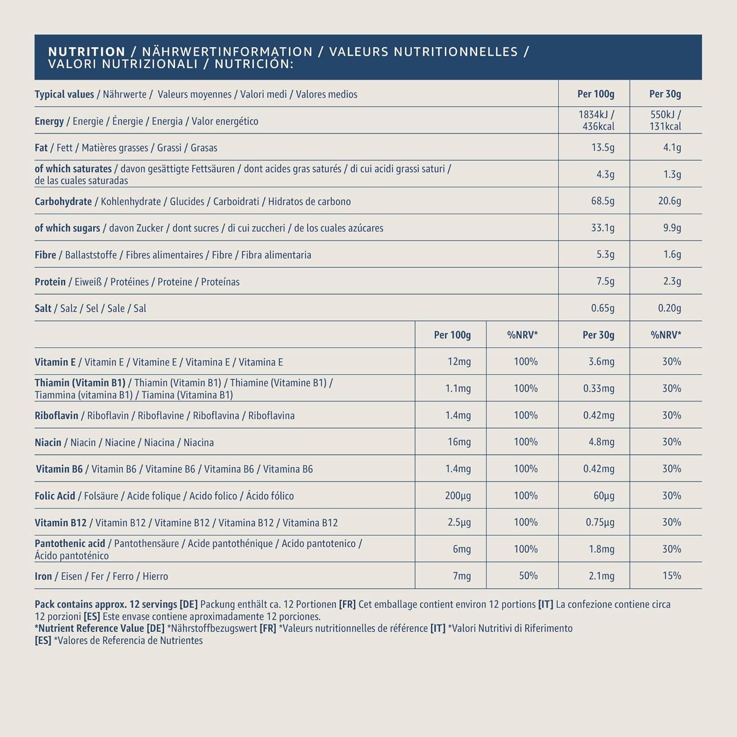 Oreiller au chocolat et aux noix d'Amazon, 375 g