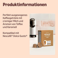par Amazon Café au Lait Dolce Gusto capsules de café compatibles, 48 ​​capsules (3 Packungen mit je 16 Stück)