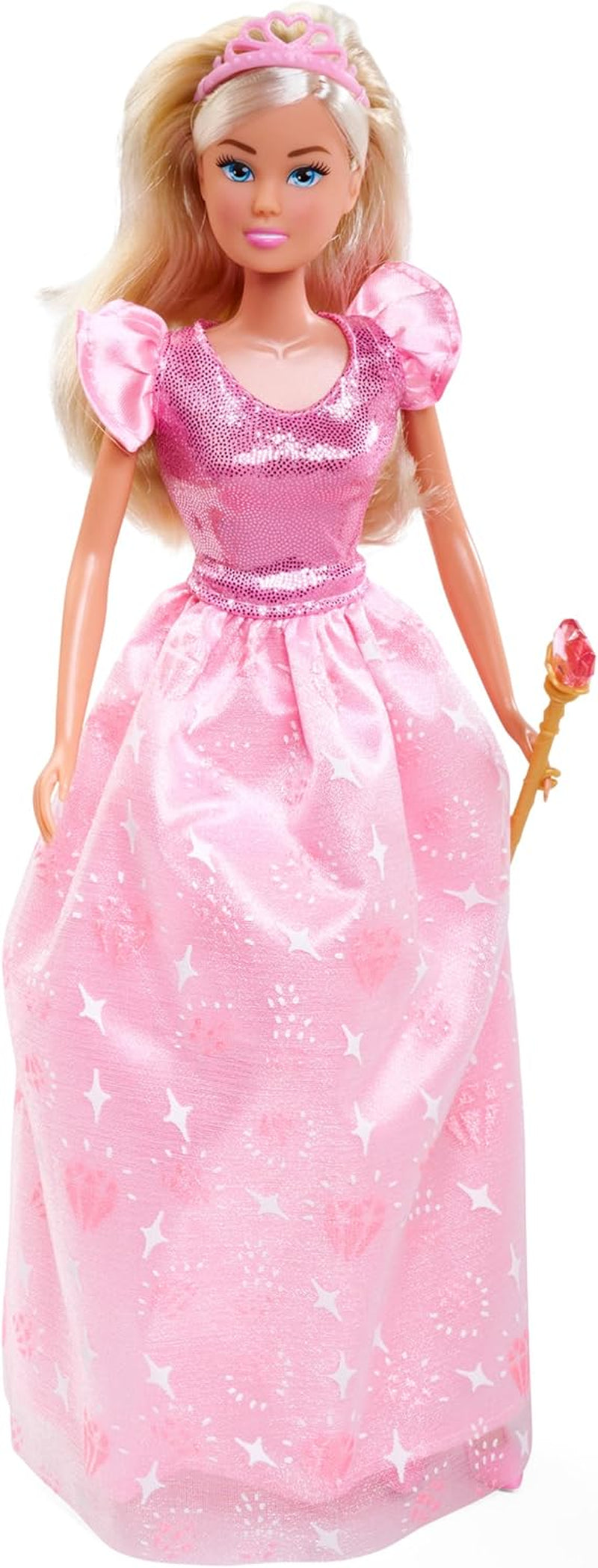 Simba Steffi Love Princess Diamond Princess Play Doll avec coffre au trésor magique, sceptre et diamants, 29 cm, à partir de 3 ans