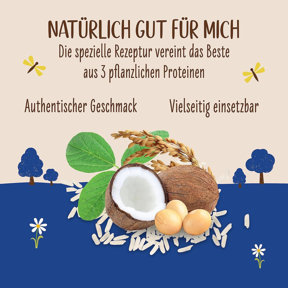 Allos Bio Ohne Muhhh 3,5% | Milchalternative | Boire à la base de Pflanzen | végétalien | schäumbar | parfait pour le café sans lactose | Sources de calcium et de vitamines | Reich une protéine | 1 litre (6 pièces)