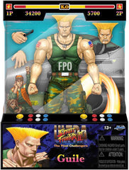 Jada Toys Street Fighter Figure Guile (15 cm) - Street Fighter 2 : The Final Challengers Figurine mobile à collectionner avec tête, mains et accessoires alternatifs, à partir de 13 ans Figurines Naty Shop