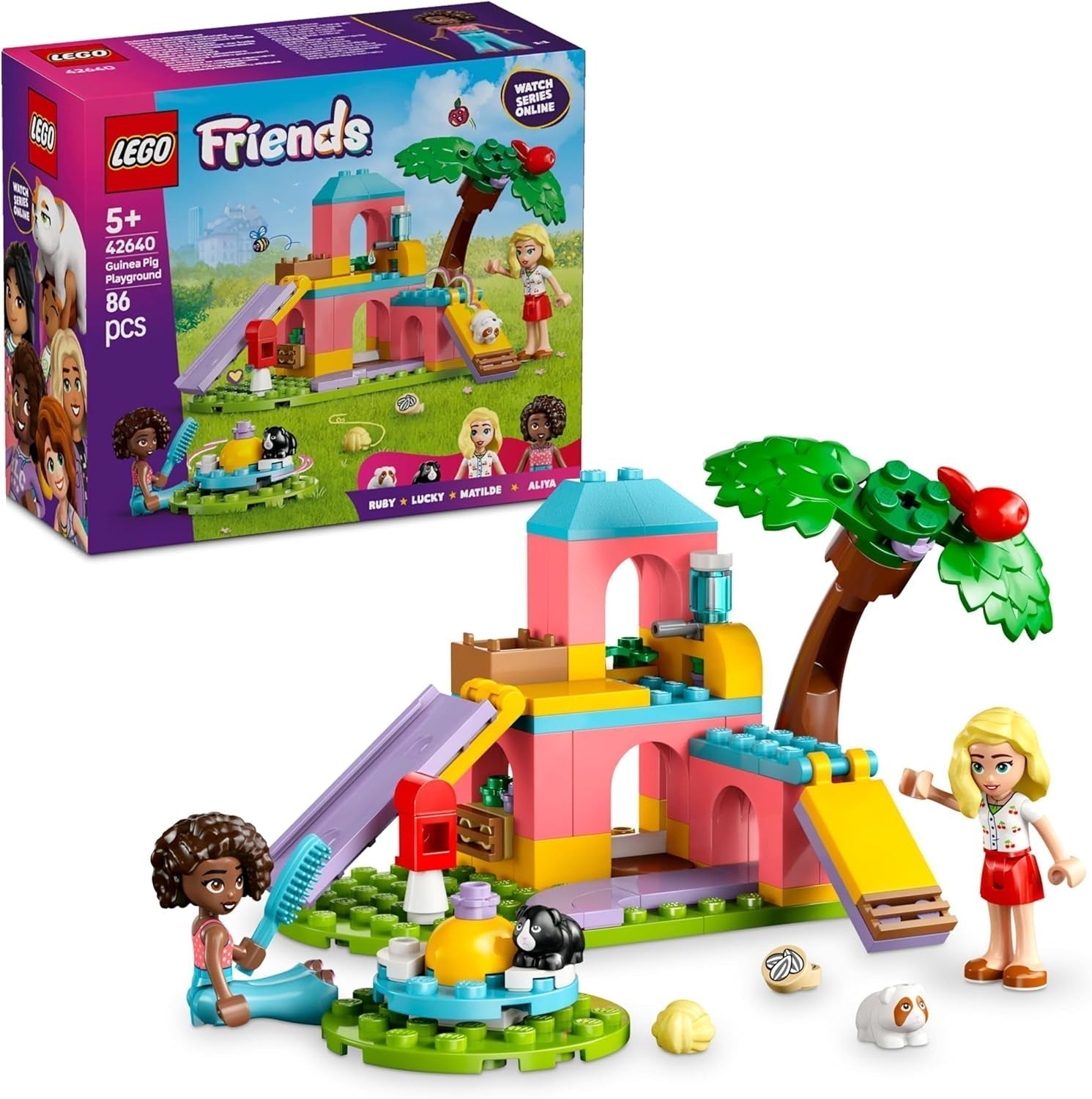 LEGO Friends Ensemble de construction et de jeu d'imitation avec 2 figurines et 2 animaux pour filles de 5 ans et plus Ensemble d'animaux 42640 Ensembles de construction Besuche den LEGO-Store Default title