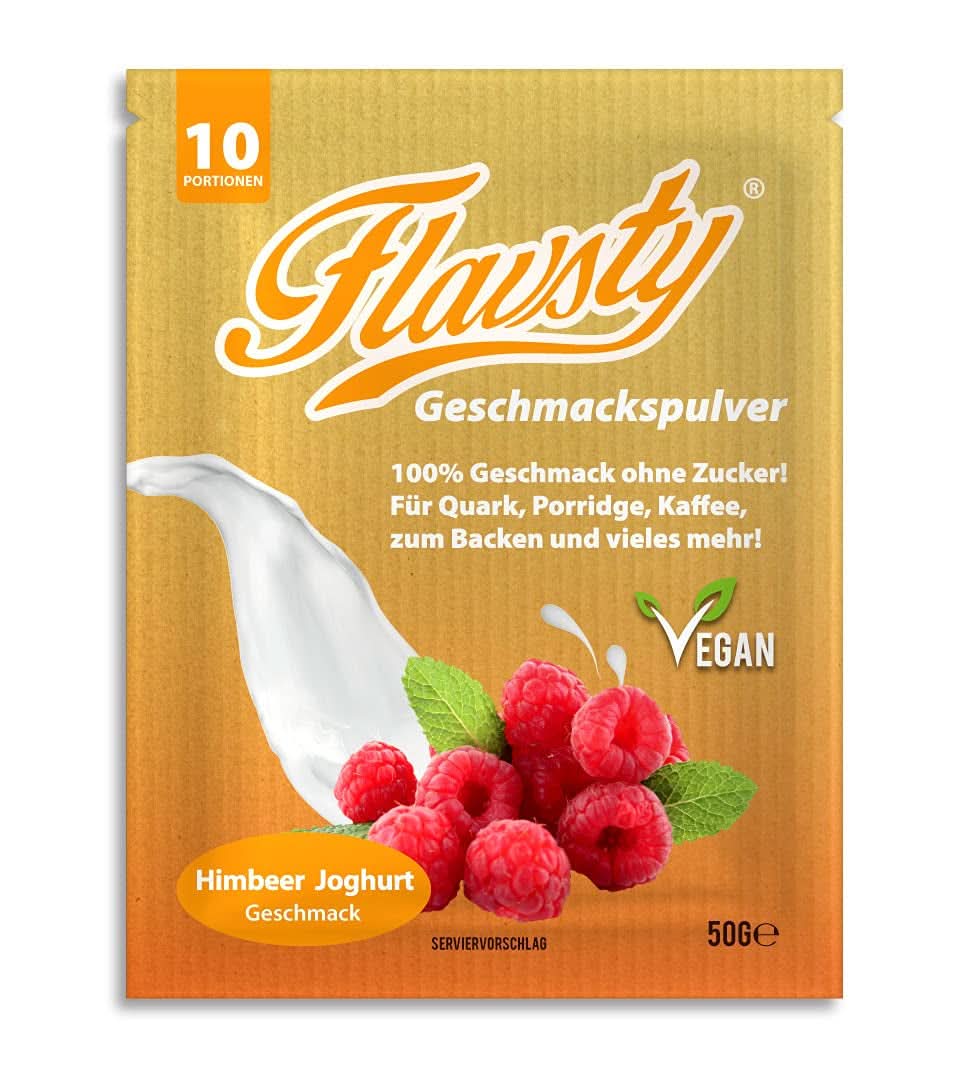 Flavsty® Saveur Poudre Massepain, sachet de 50 grammes (10 portions) Saveurs Naty Shop Yaourt à la Framboise