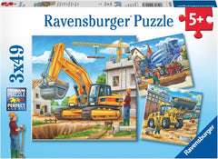 Ravensburger Puzzle pour enfants - 09226 Grands véhicules de construction - Puzzle pour enfants 5+ 3X49 pièces Puzzle Naty Shop Titre par défaut