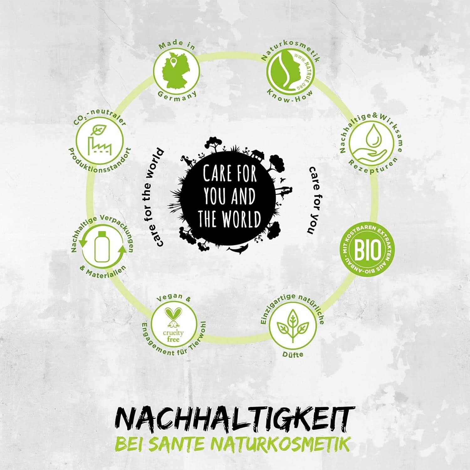 SANTE Natural Cosmetics Gel douche rafraîchissant au parfum d'agrumes, 950 ml Douche et bain Naty Shop