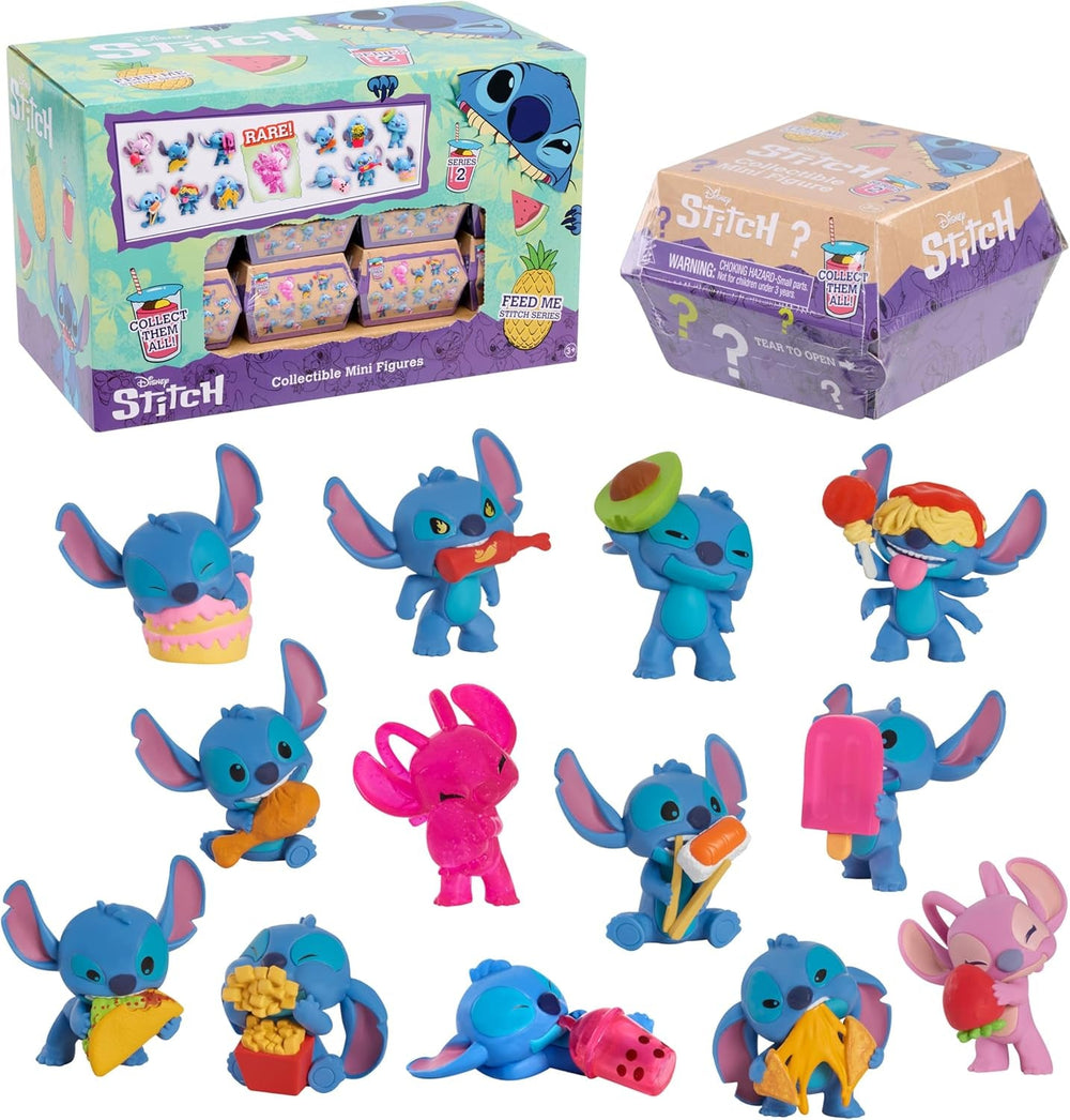 Just Play Disney Stitch Figurines à collectionner Surprise Pack 5 cm Grandes figurines à collectionner Les styles peuvent varier Jouets pour enfants 3 figurines d'action et plus Naty Shop Single