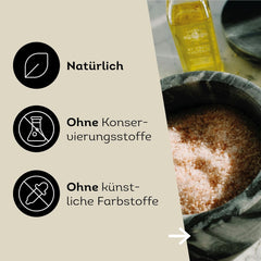 Küper Selection 1000g Salz Kristalls rosa fein - rosa Speisesalz zum Würzen und Verfeinern - 100% natürliches Salz