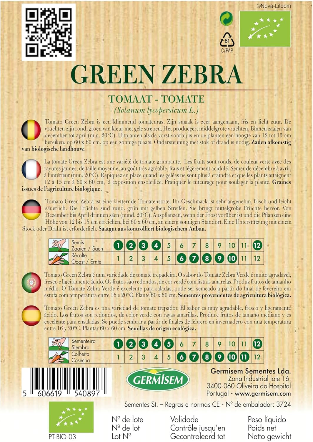 Tomate Green Zebra