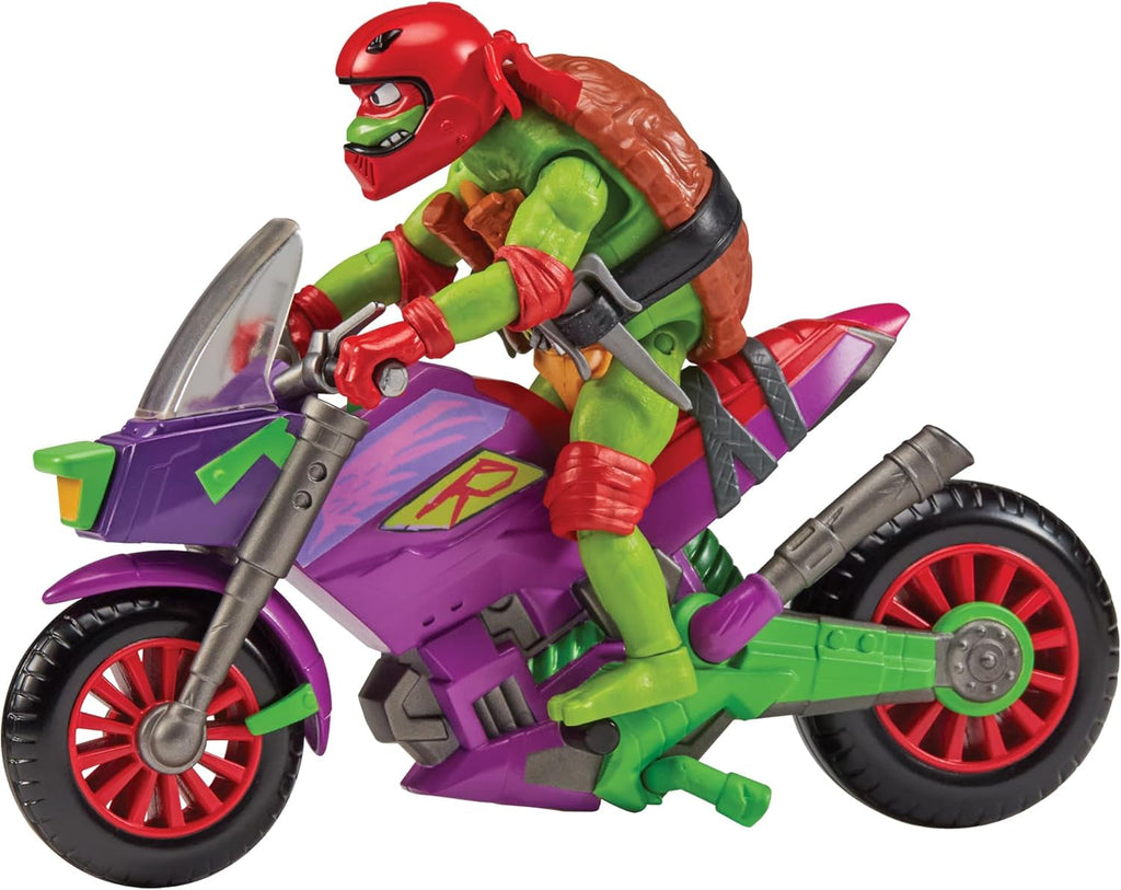 TEENAGE MUTANT NINJA Turtles - Figura de bază Ray Fillet Action figures Naty Shop Ciclul dragonului violet cu Raph