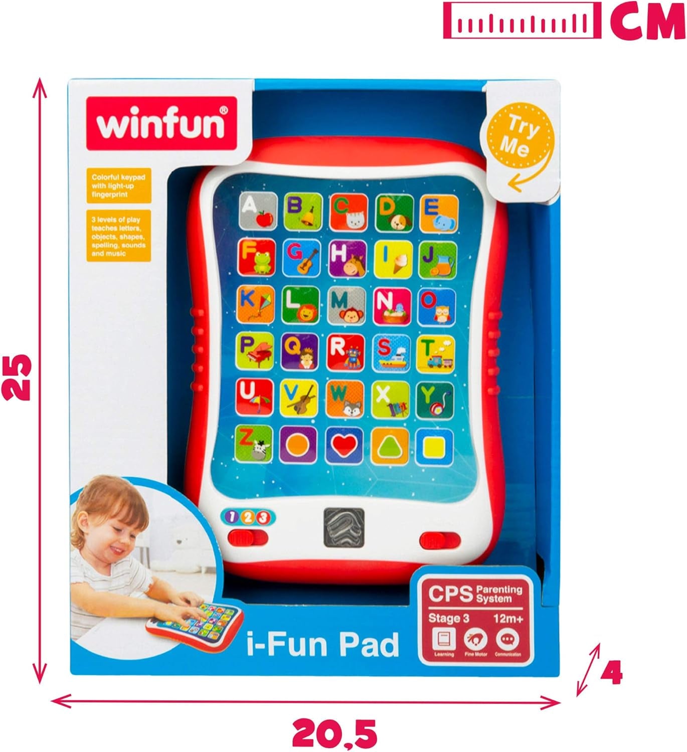 Winfun ColorBaby 44256 Plateau d'apprentissage avec lumière et son Jouets pour bébé Naty Shop