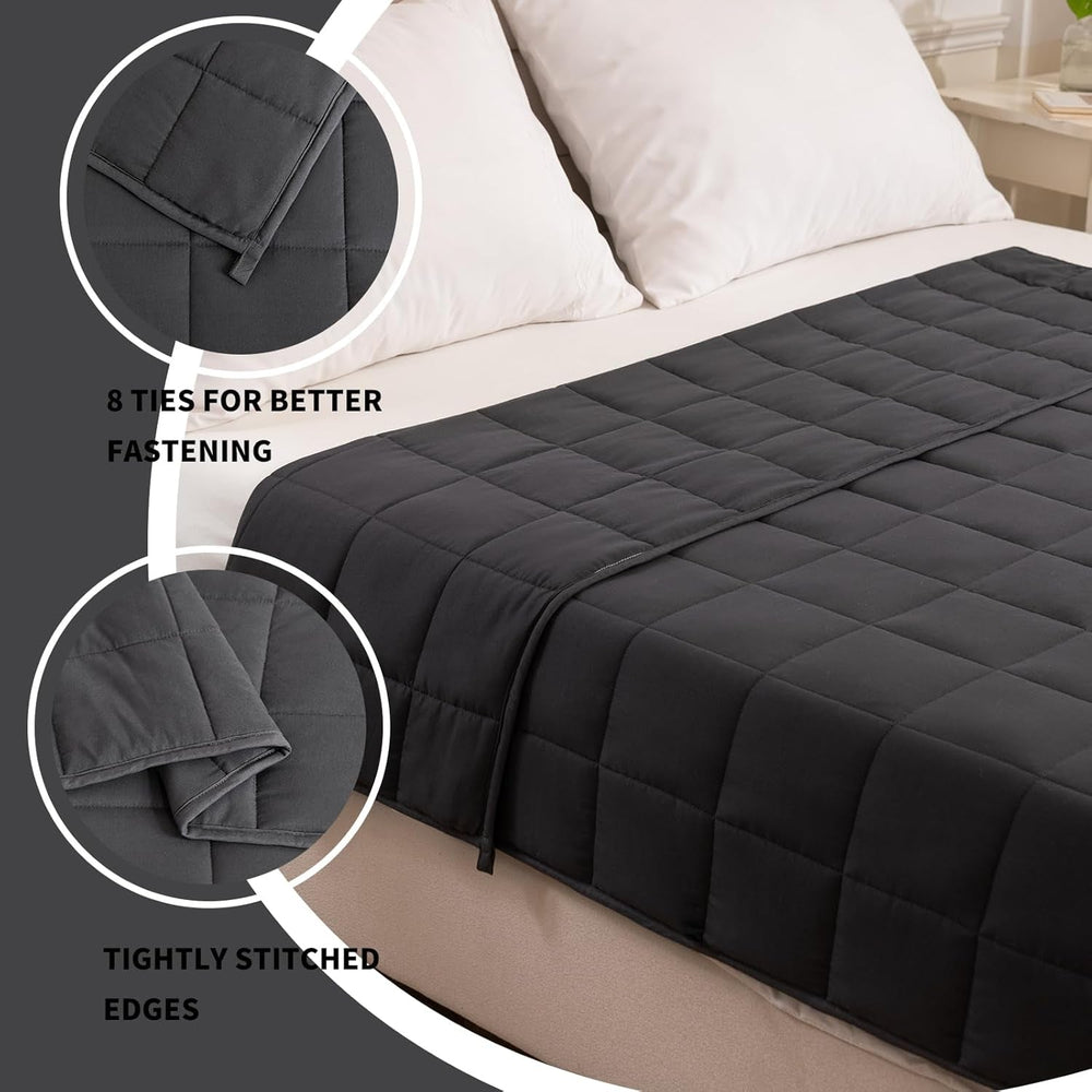 Good Nite Couverture lestée pour adultes Gris Couverture de relaxation pour et pour la détente Couverture lestée Gris 125X150Cm 4Kg Couettes et couettes Naty Shop