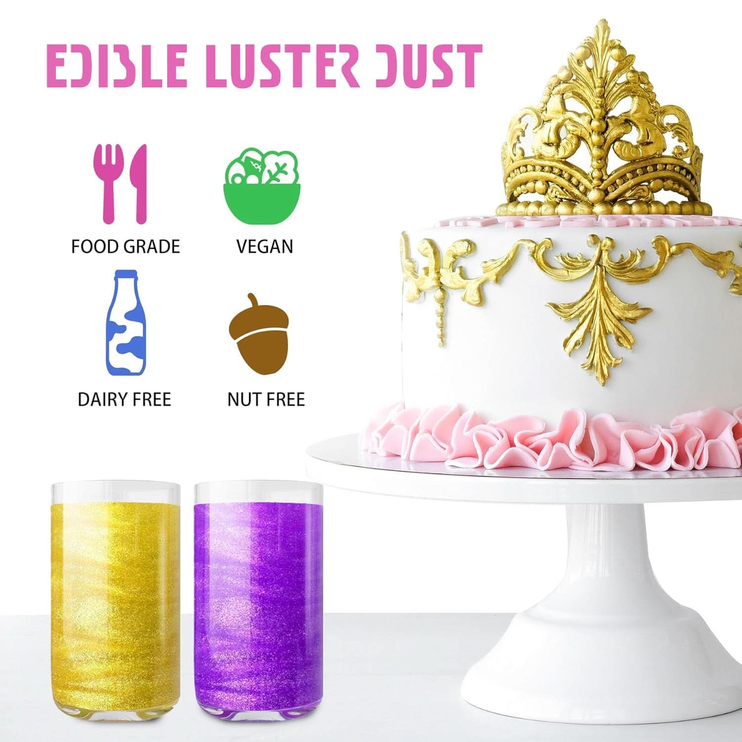 Spray glitter comestibil, 20 grame Naty Shop