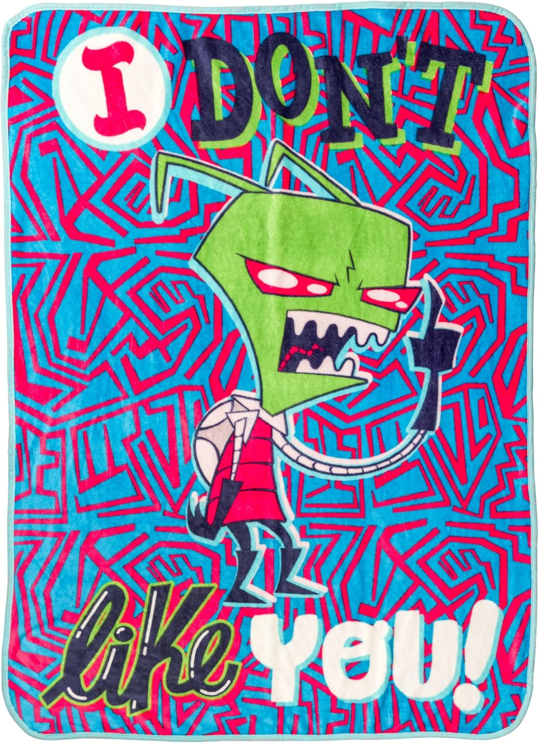 Silver Buffalo Garfield pătură pentru agățat, fleece, 114.3 X 152.4 cm Paturi si Cuverturi Silver Buffalo Invader Zim