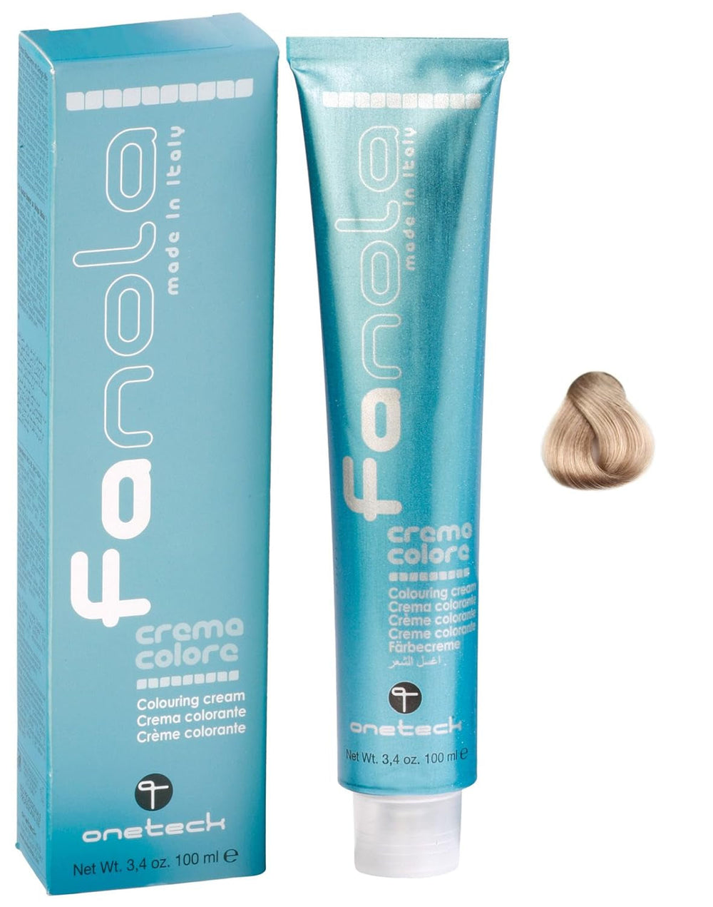 Fanola crema colore Crème colorante 7.0 Blond, 100 ml Teinture capillaire Naty Shop 12.2 Super Blond Platinum Pearl Extra