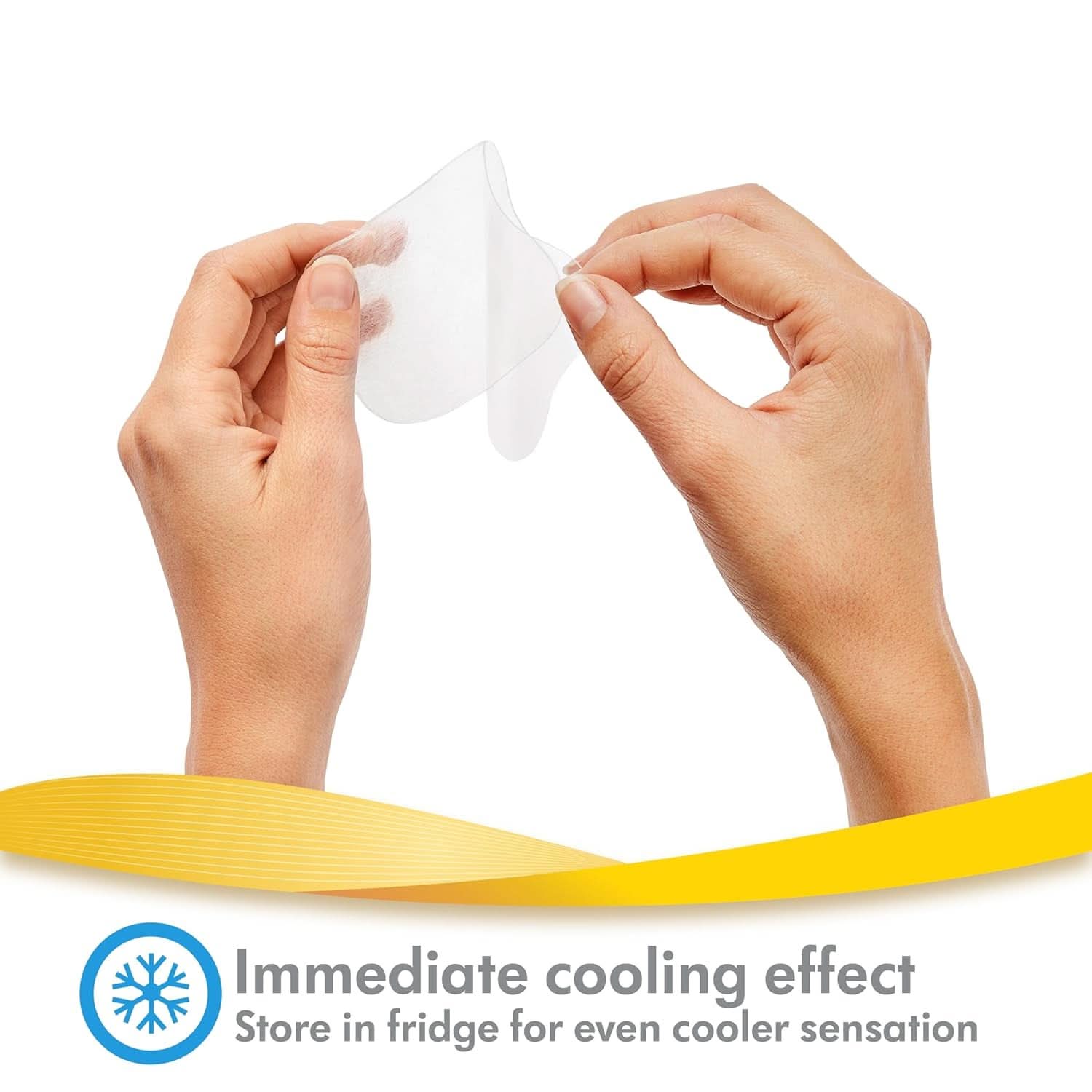 Medela Hydrogel Pads - soulagement et refroidissement immédiats des mamelons douloureux - réutilisables - paquet de 4 serviettes stériles, emballées individuellement Accessoires Alimentation et Allaitement Bebe Naty Shop