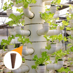 50 éponges de culture hydroponique, éponges de semis hydroponiques, bouchons d'éponge de culture de racines, adaptés à différents types de bourgeons, tels que la tomate, la fraise, la menthe